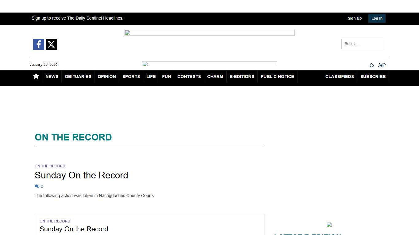 On The Record | dailysentinel.com